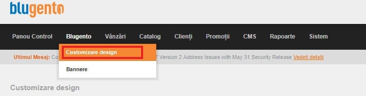 Modificarea designului: culori, fonturi și imagini – captură de ecran 1