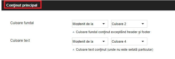 Modificarea designului: culori, fonturi și imagini – captură de ecran 7