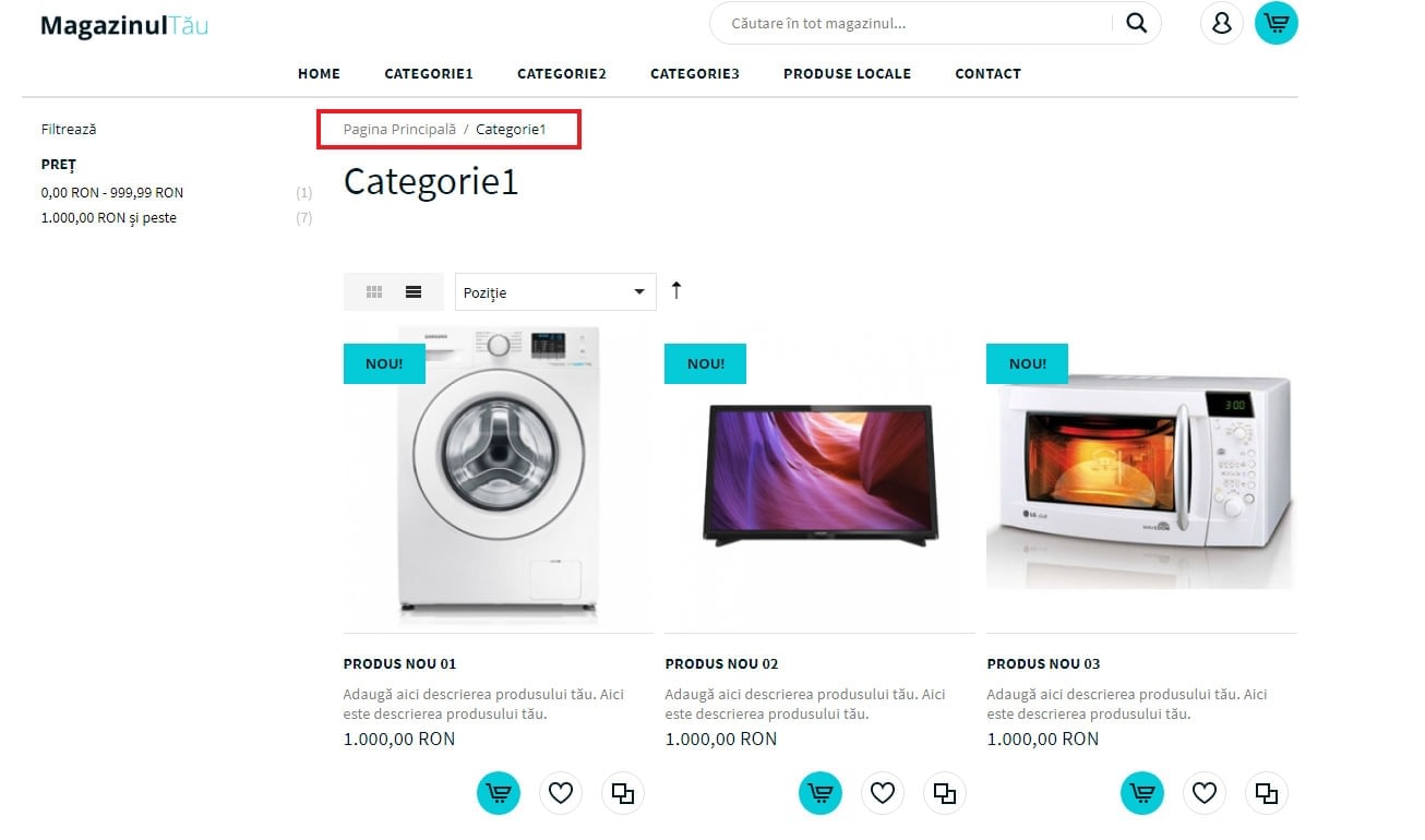 Modificarea designului: culori, fonturi și imagini – captură de ecran 10