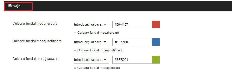 Modificarea designului: culori, fonturi și imagini – captură de ecran 13