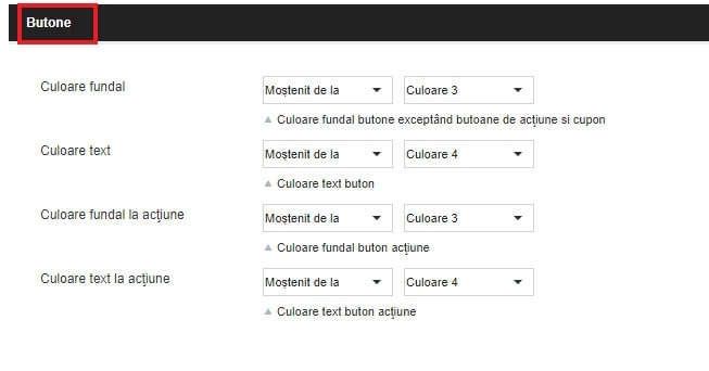 Modificarea designului: culori, fonturi și imagini – captură de ecran 14