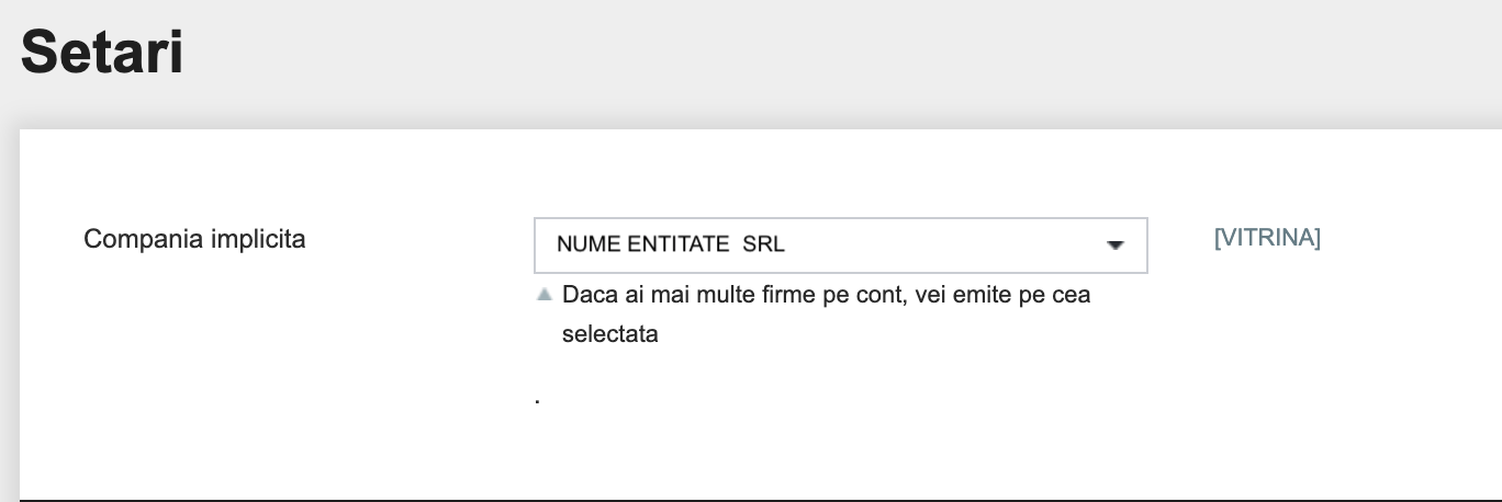 Configurare modul SmartBill – captură de ecran 4