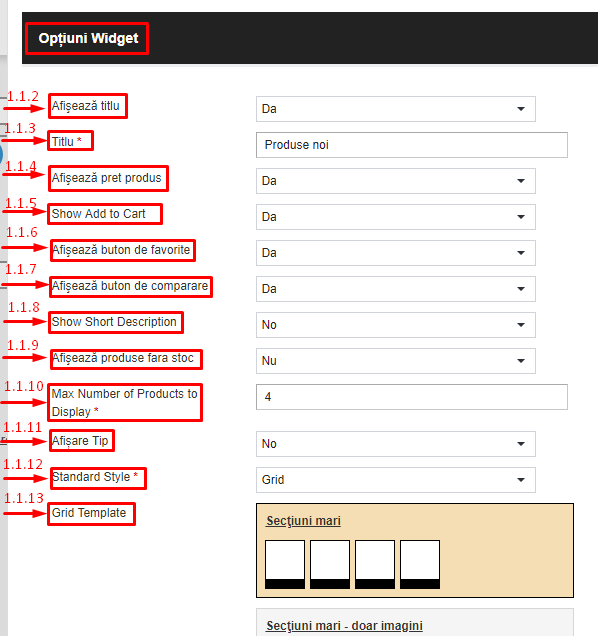 Adaugarea ultimelor produse inserate in magazin pe pagina principala (Last Added Products Widget) – captură de ecran 4