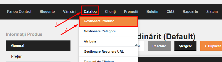 Adaugarea produselor noi pe pagina principala a magazinului (New Products Widget) – captură de ecran 1