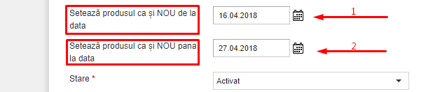 Adaugarea produselor noi pe pagina principala a magazinului (New Products Widget) – captură de ecran 2
