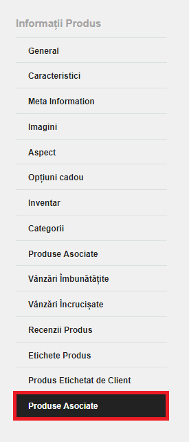 Adăugarea unui produs grupat – captură de ecran 2