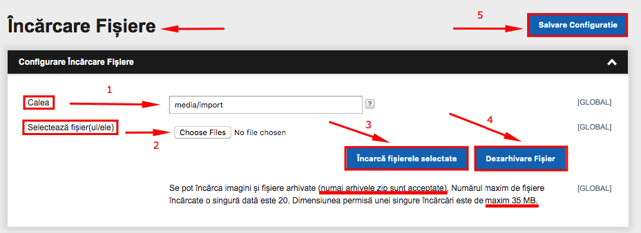 Importare fișiere și/sau a feed-uri de produse – captură de ecran 9