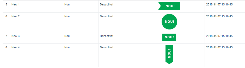 Gestionarea etichetelor de produse – captură de ecran 10