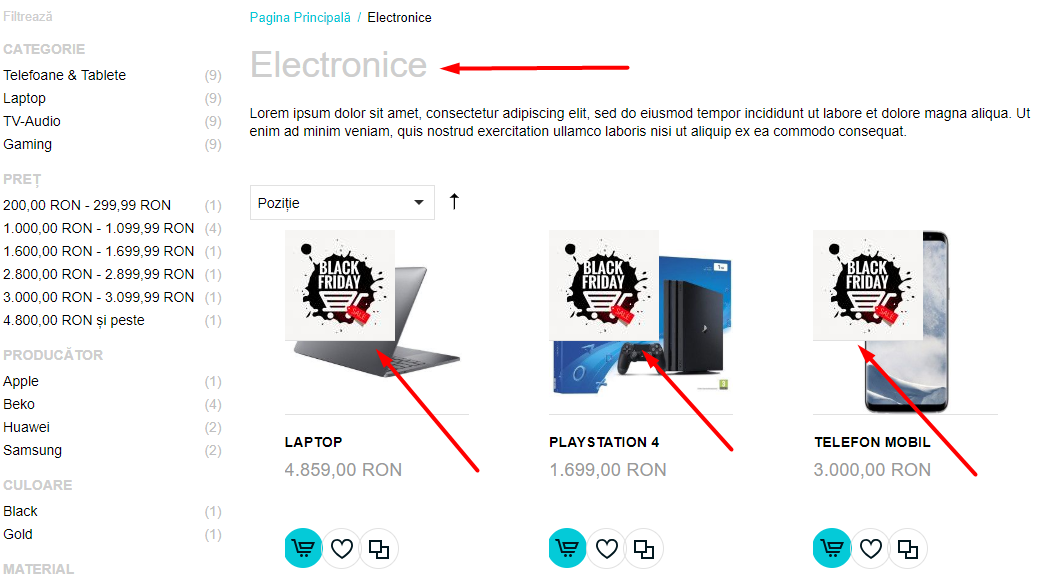 Gestionarea etichetelor de produse – captură de ecran 17
