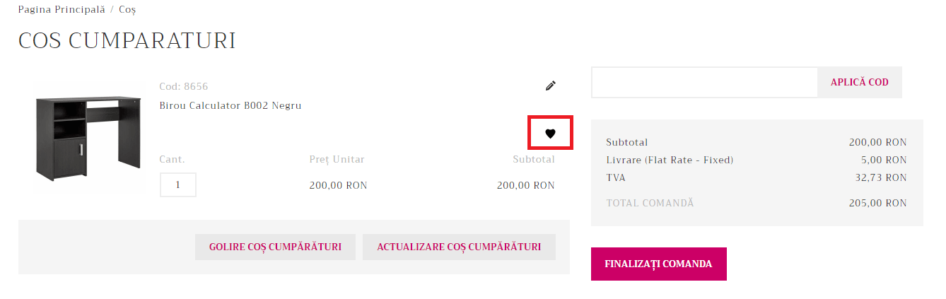 Lista de dorințe (Wishlist) – captură de ecran 3