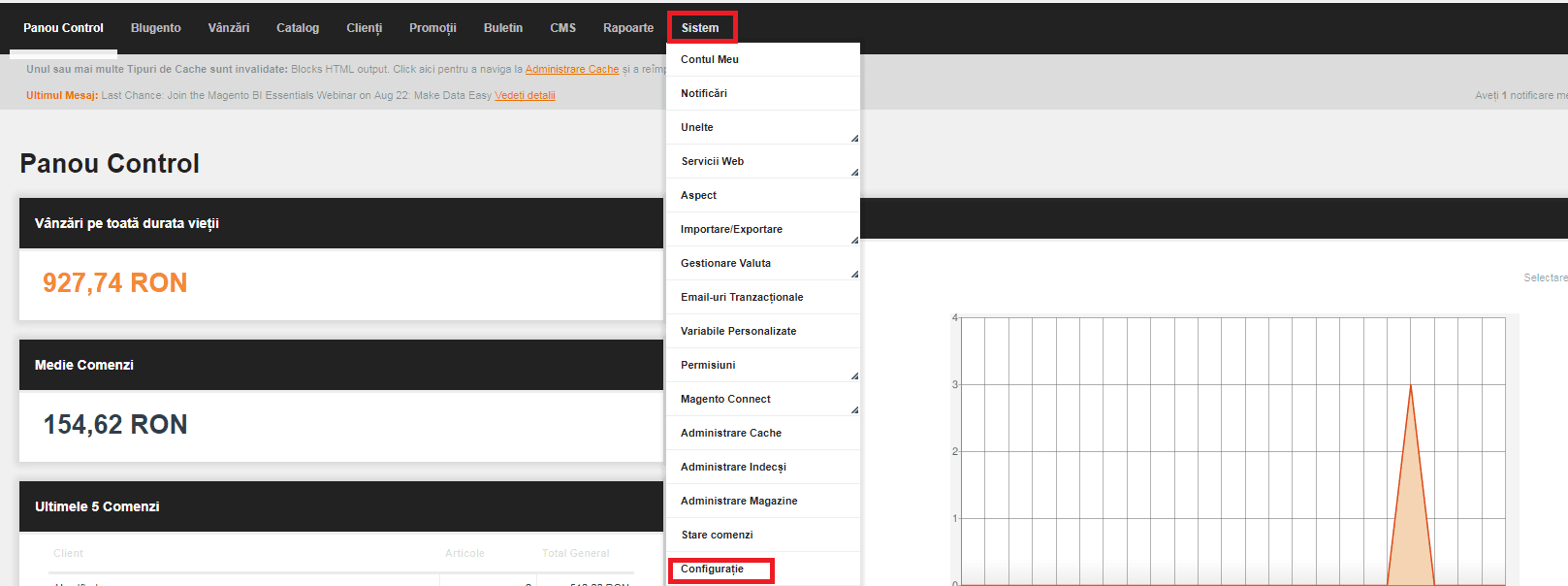 Comparator produse – captură de ecran 1