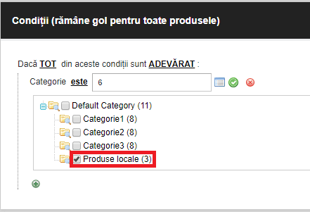 Aplicarea reducerilor pe categorii de produse – captură de ecran 7