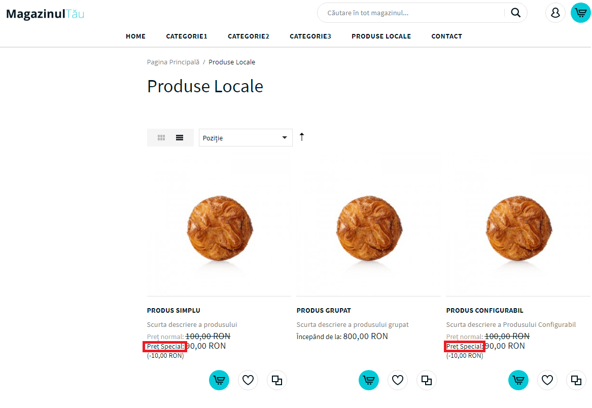 Aplicarea reducerilor pe categorii de produse – captură de ecran 13