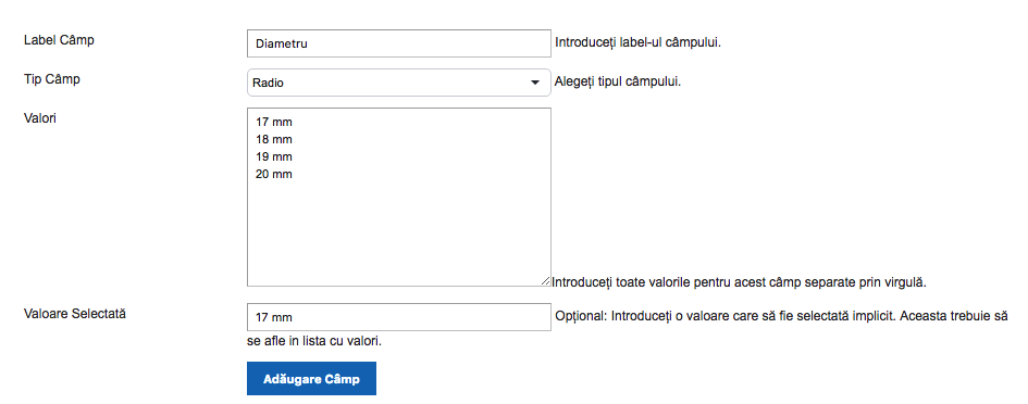 Creare Formular – captură de ecran 7