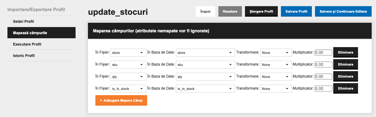 Actualizarea stocurilor produselor prin fișier CSV – captură de ecran 7