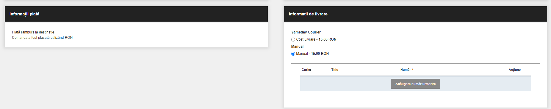 Generare AWB - Sameday (Blugento) – captură de ecran 3