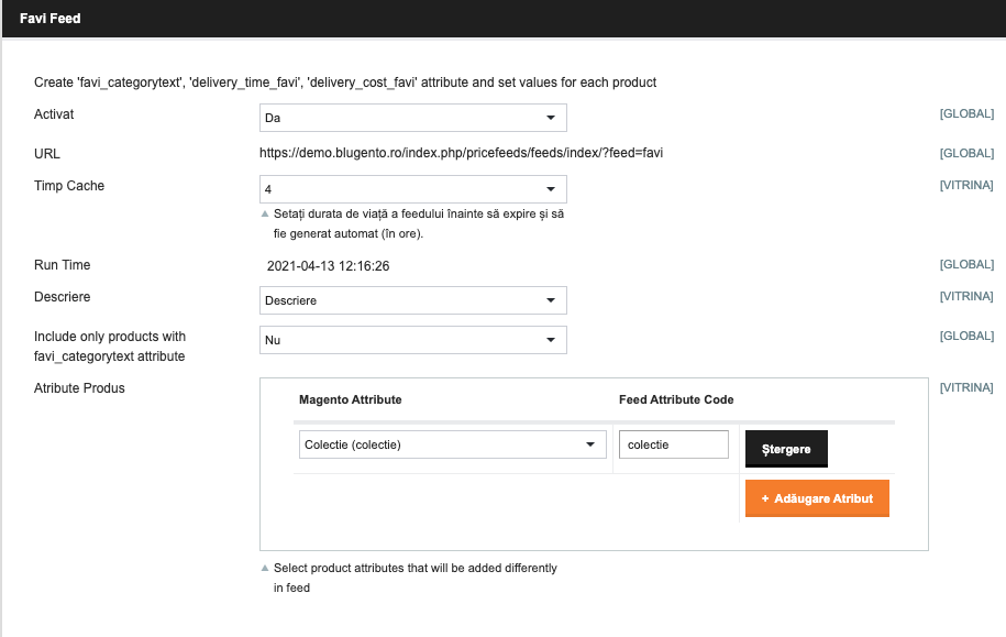 Listarea produselor pe platforma Favi – captură de ecran 2
