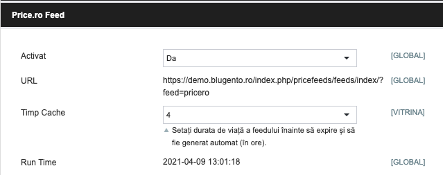 Listarea produselor pe platforma Price.ro – captură de ecran 2