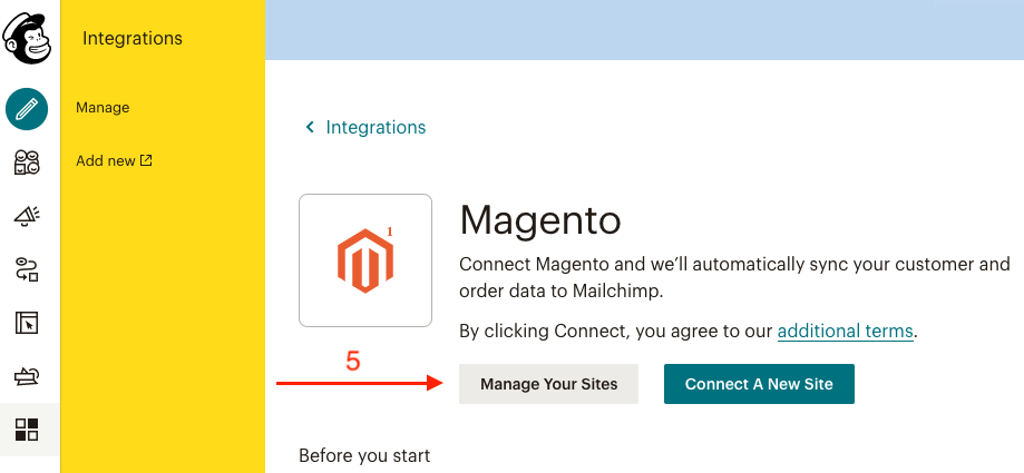 Integrarea modulului Mailchimp cu Blugento – captură de ecran 5