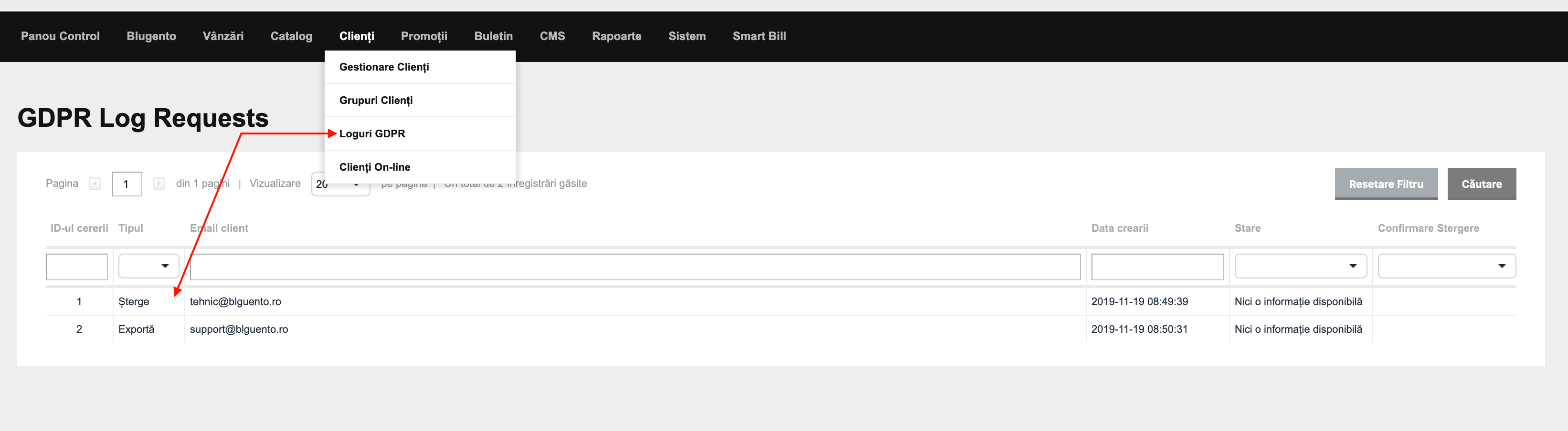 GDPR v.2 – captură de ecran 6