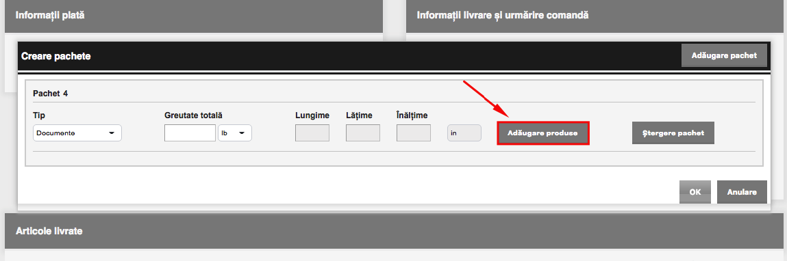 Generare AWB DHL – captură de ecran 6