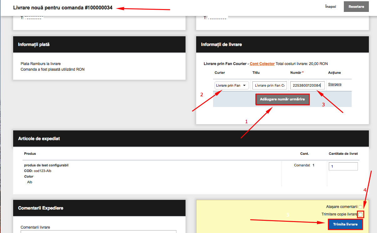 Expedierea comenzilor din platforma Blugento catre FanCourier – captură de ecran 10