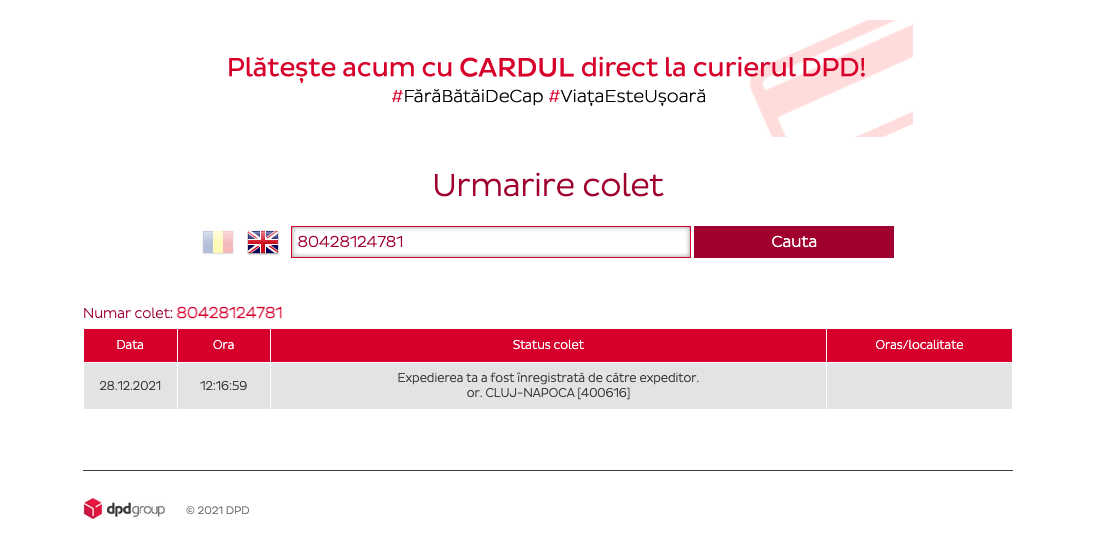 Expedierea comenzilor din magazin către DPD – captură de ecran 6
