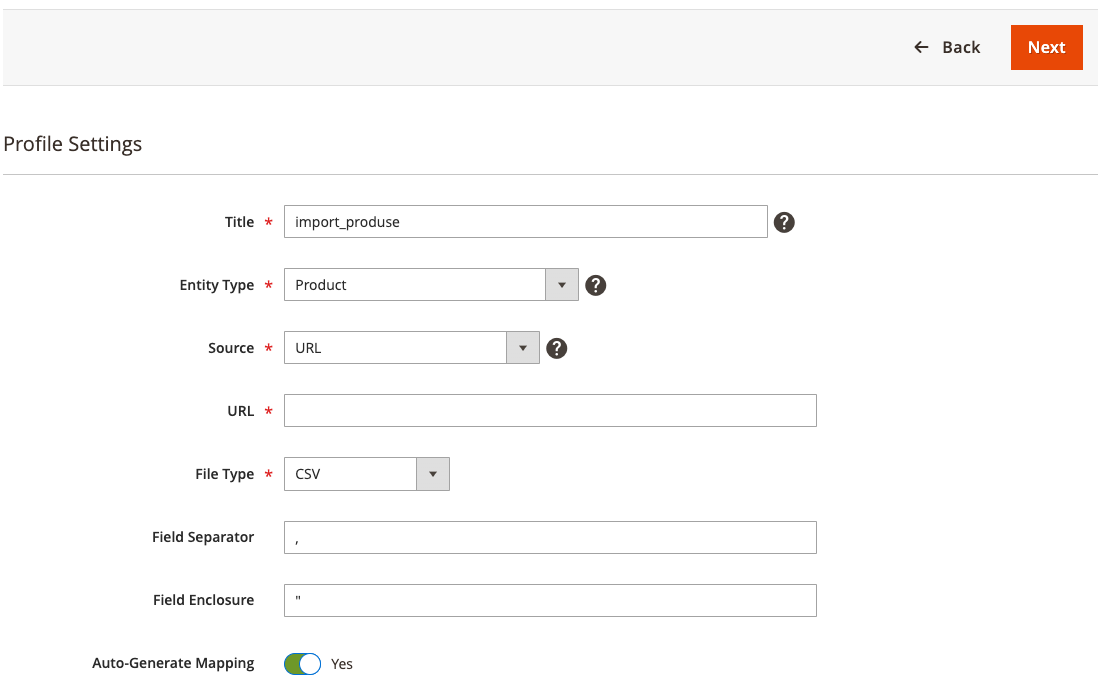 Import produse fișier CSV – captură de ecran 5