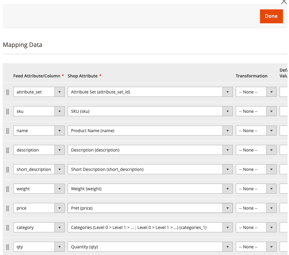 Import produse fișier CSV – captură de ecran 10
