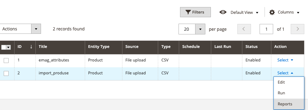 Import produse fișier CSV – captură de ecran 19