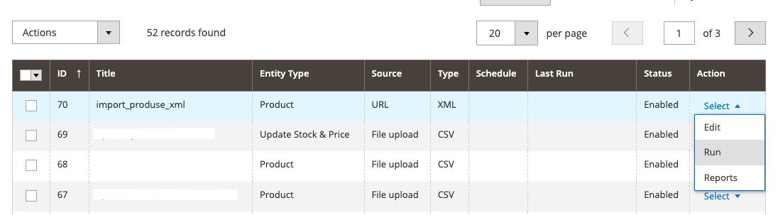 Import produse fișier XML – captură de ecran 14