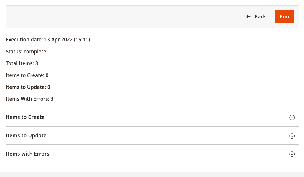 Import produse fișier XML – captură de ecran 16