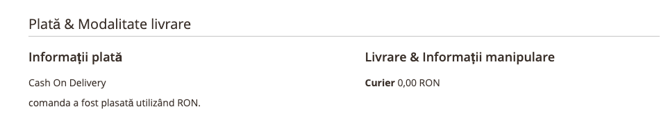 Gestionarea comenzilor – captură de ecran 5